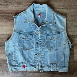 Jou Jou Beyond Basics Vintage Denim Vest, RN 53728, Style 15-589